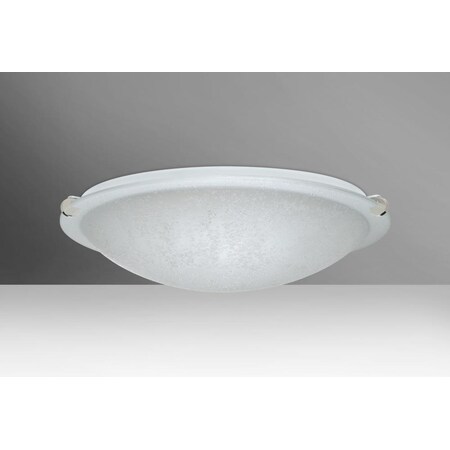 Besa Lighting Besa Ceiling Trio 16 Polished Nickel Stucco 1x150W T5 9681ST-HAL-PN